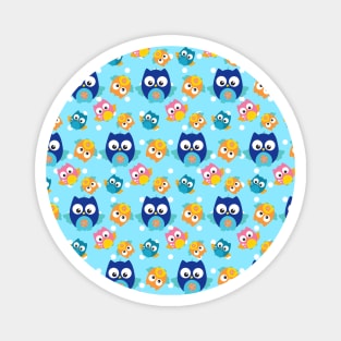 Cool Blue Owl Magnet